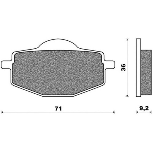 Brake pads one sinter rif - pads,