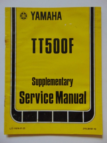 Factory yamaha tt500f - factory,