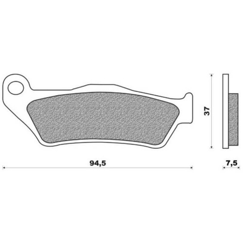 Brake pads one ref - pads,