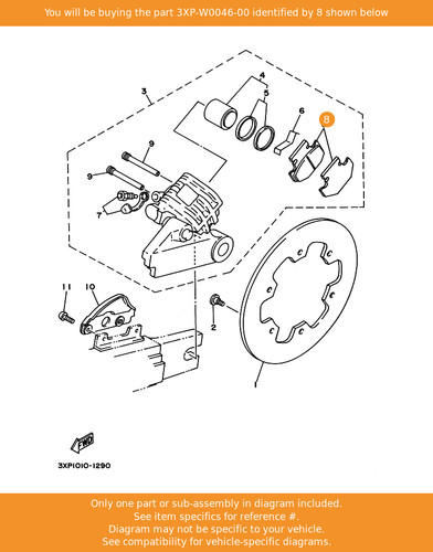 Yamaha brake pad kit - pad,