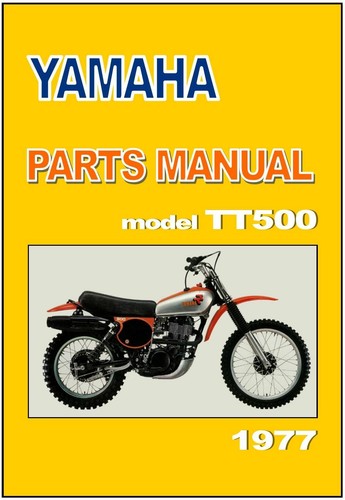 Yamaha parts manual tt500 - yamaha,