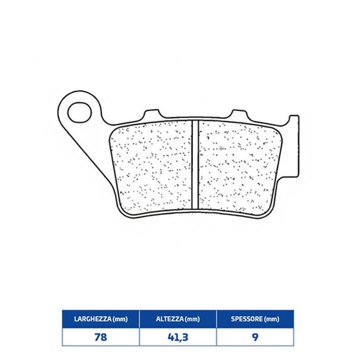 Sintered rear brake - sintered,