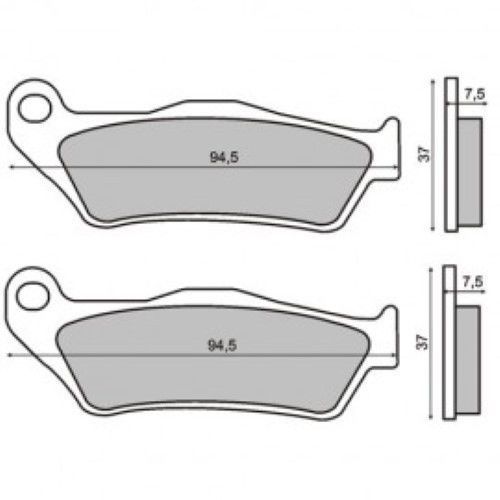 Pair front brake pads gilera - front,