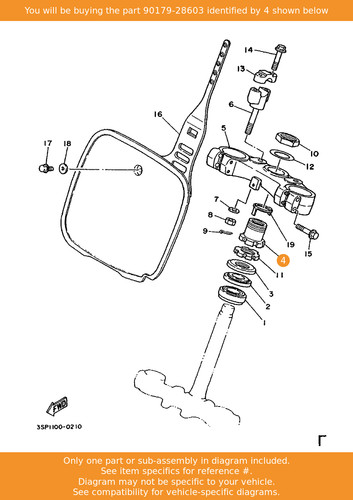 Yamaha nut 90179 28603 - yamaha, oem