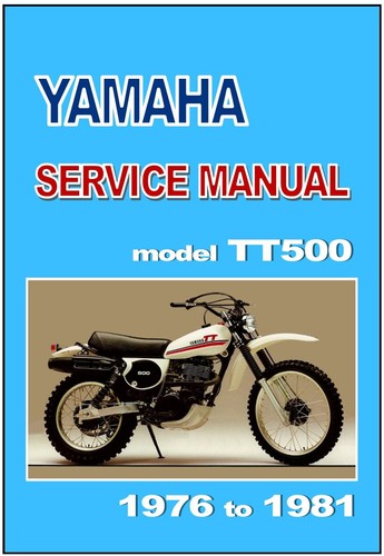 Yamaha workshop manual - manual, tt500