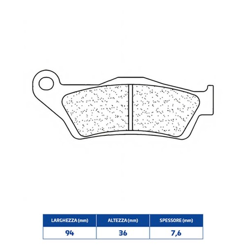 Front sintered brake pads - front,