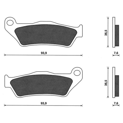 Pair brake pads piaggio - of,