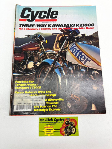 Cycle magazine november - cycle, 1978