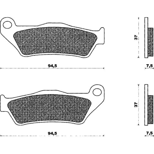 Pair brake pads - pair, piaggio